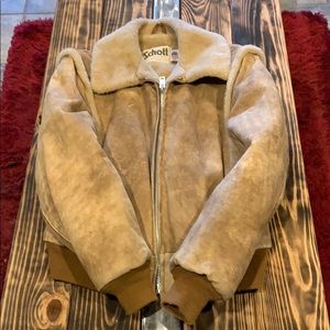 Vintage leather jacket.